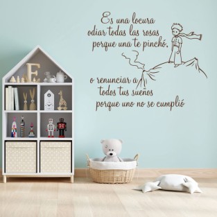Vinilos decorativos frase el principito Vinilos decorativos frase el principito